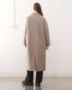 Noisy May Noisy May wool look maxi overcoat in beige-Neutral - 3