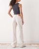 Noisy May Noisy May Yolanda mid rise straight leg jeans in ecru-White - 3