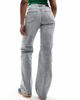 Noisy May Noisy May Yolanda mid rise straight leg jeans in light gray wash - 2