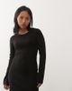 Noisy May Petite Noisy May Petite long sleeve knit skater dress in black - 1