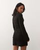 Noisy May Petite Noisy May Petite long sleeve knit skater dress in black - 3