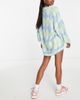 Noisy May Petite Noisy May Petite mini sweater dress in blue and green check-Multi - 3