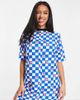 Noisy May Petite Noisy May Petite mini t-shirt dress in checkerboard print-Multi - 1