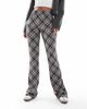 Noisy May Tall Noisy May Tall flared pants in black check - 2