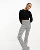 Noisy May Tall Noisy May Tall flared pants in black houndstooth - 1