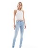 Noisy May Tall Noisy May Tall Jen push up skinny jeans in light blue wash - 1