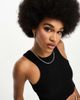Noisy May Tall Noisy May Tall racer neck cropped tank top in black - 1