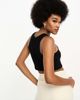 Noisy May Tall Noisy May Tall racer neck cropped tank top in black - 3