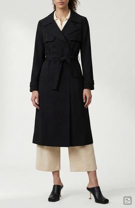 Noize Noize Evelin Tie Waist Water Repellent Coat