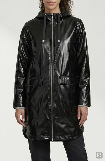 Noize Noize Janae Coated Vinyl Hooded Raincoat