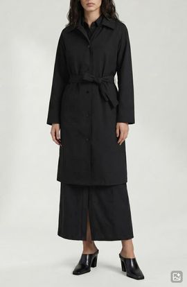 Noize Noize Janice Tie Waist Water Repellent Coat