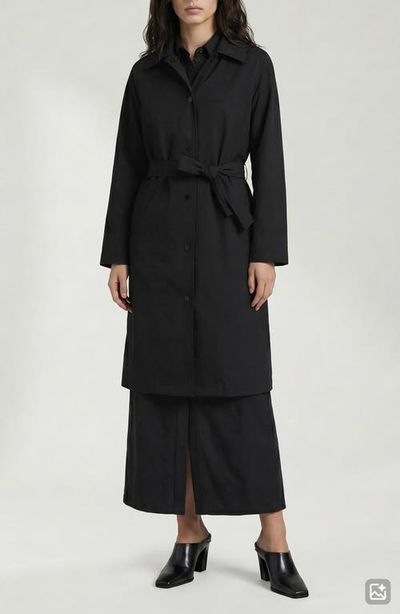 Noize Noize Janice Tie Waist Water Repellent Coat