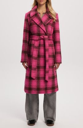 Noize Noize Katja Vegan Wool Plaid Coat