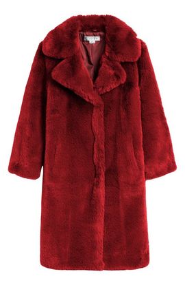 Noize Noize Savannah Faux Fur Longline Coat