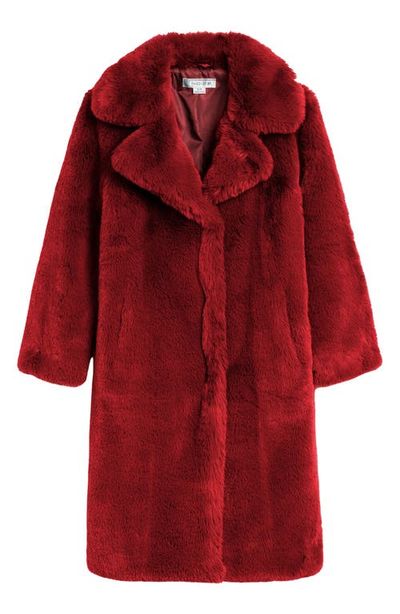 Noize Noize Savannah Faux Fur Longline Coat
