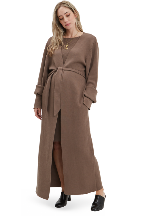 Nom Maternity Nom Maternity Emaline Full Length Maternity Cardigan