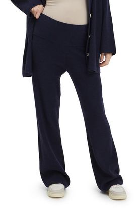 Nom Maternity Nom Maternity Georgina Rib Knit Flare Leg Maternity Pants