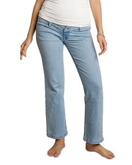 Nom Maternity Nom Maternity Hailey Straight Leg Jeans in Light Wash