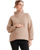 Nom Maternity Nom Maternity Lia Side-Zip Maternity & Nursing Turtleneck Sweater - 1