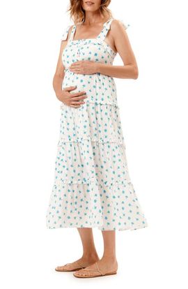 Nom Maternity Nom Maternity Mara Maternity & Nursing Tiered Maxi Dress