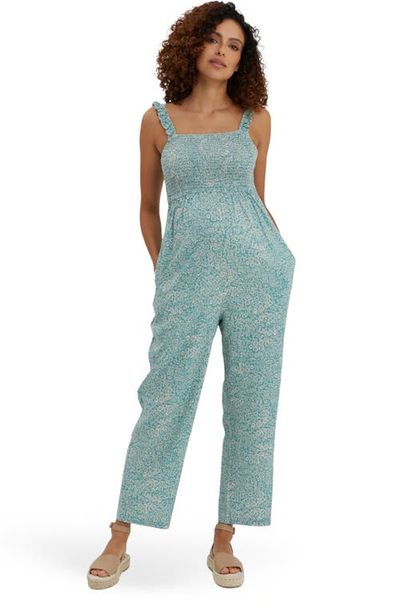 Nom Maternity Nom Maternity Marais Maternity Smocked Jumpsuit