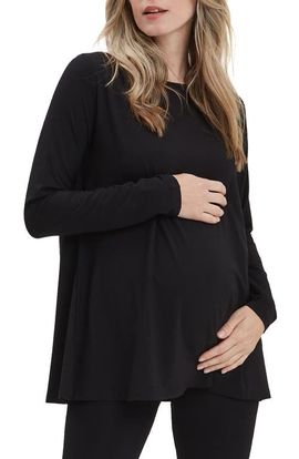 Nom Maternity Nom Maternity Nicolette Maternity & Nursing Boatneck Top