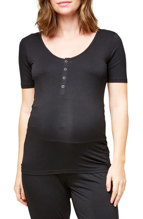 Nom Maternity Nom Maternity Rhys Maternity & Nursing Snap-Front Tee