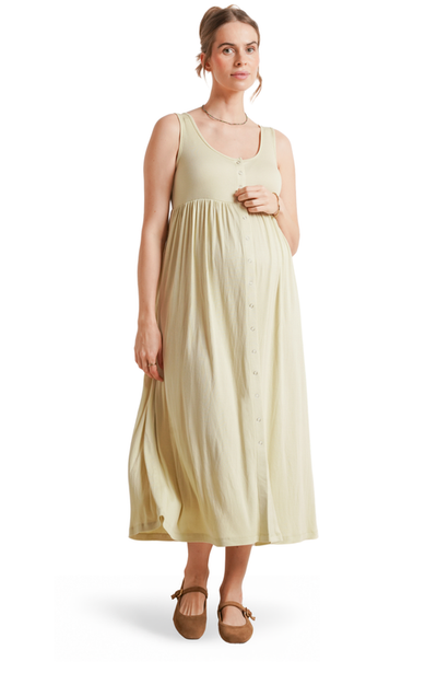 Nom Maternity Nom Maternity Rib Maternity/Nursing Midi Dress