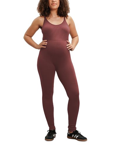 Nom Maternity Nom Maternity Ribbed Maternity & Nursing Jumpsuit