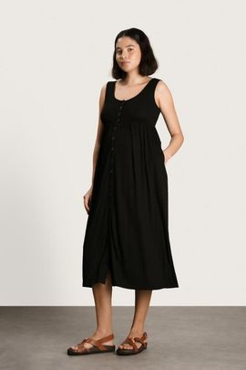 Nom Maternity Nom Maternity Ribbed Modal Henley Dress