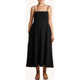 Nom Maternity Nom Maternity The Easy Smocked Maternity Midi Dress