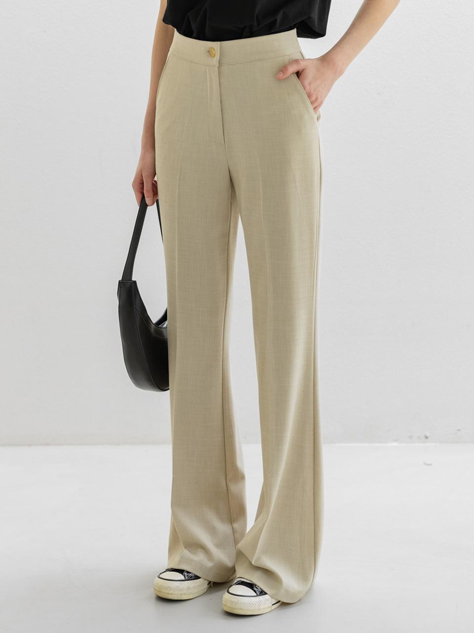 NONANDNON Summer Boots cut Slacks (beige)