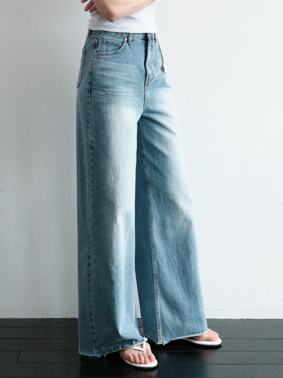 NONANDNON WIDE ONE WASHED DENIM (NSDP5258)