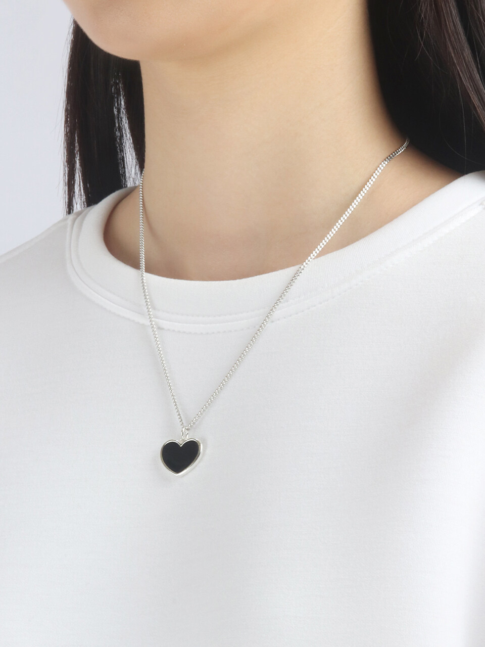 NONENON Black Love Necklace