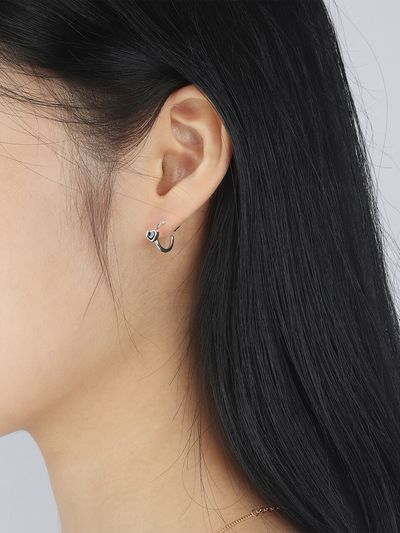 NONENON Love Bend Earrings