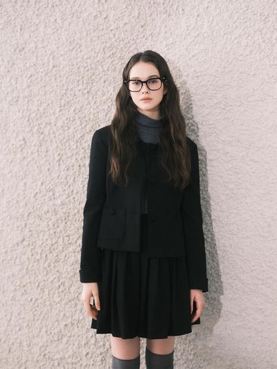 Nonesuch wool classic short jacket / black