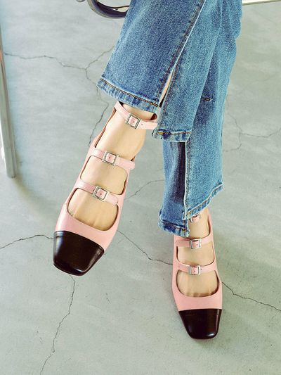 NONETHELESS 3-Strap Mary Jane Flats_Pink