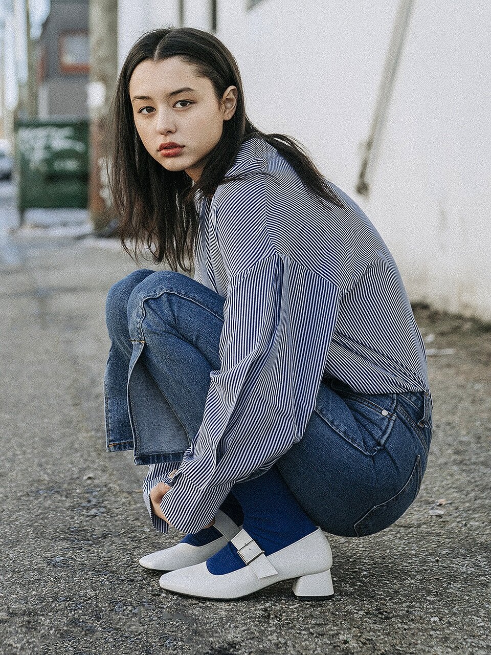 NONETHELESS Basic Mary Jane Pumps_Mid - White