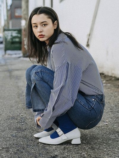 NONETHELESS Basic Mary Jane Pumps_Mid - White