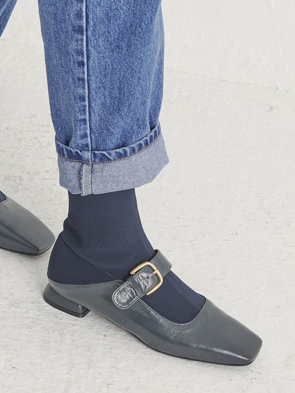 NONETHELESS Bloafer Sock Boots - Gray