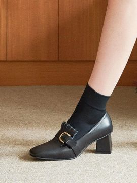NONETHELESS Heeled Loafers N20-F208 Black
