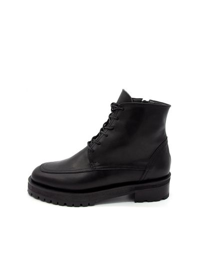 NONETHELESS Lace Platform Boots - Black
