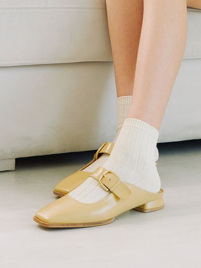NONETHELESS Mary Jane Mule_Butter