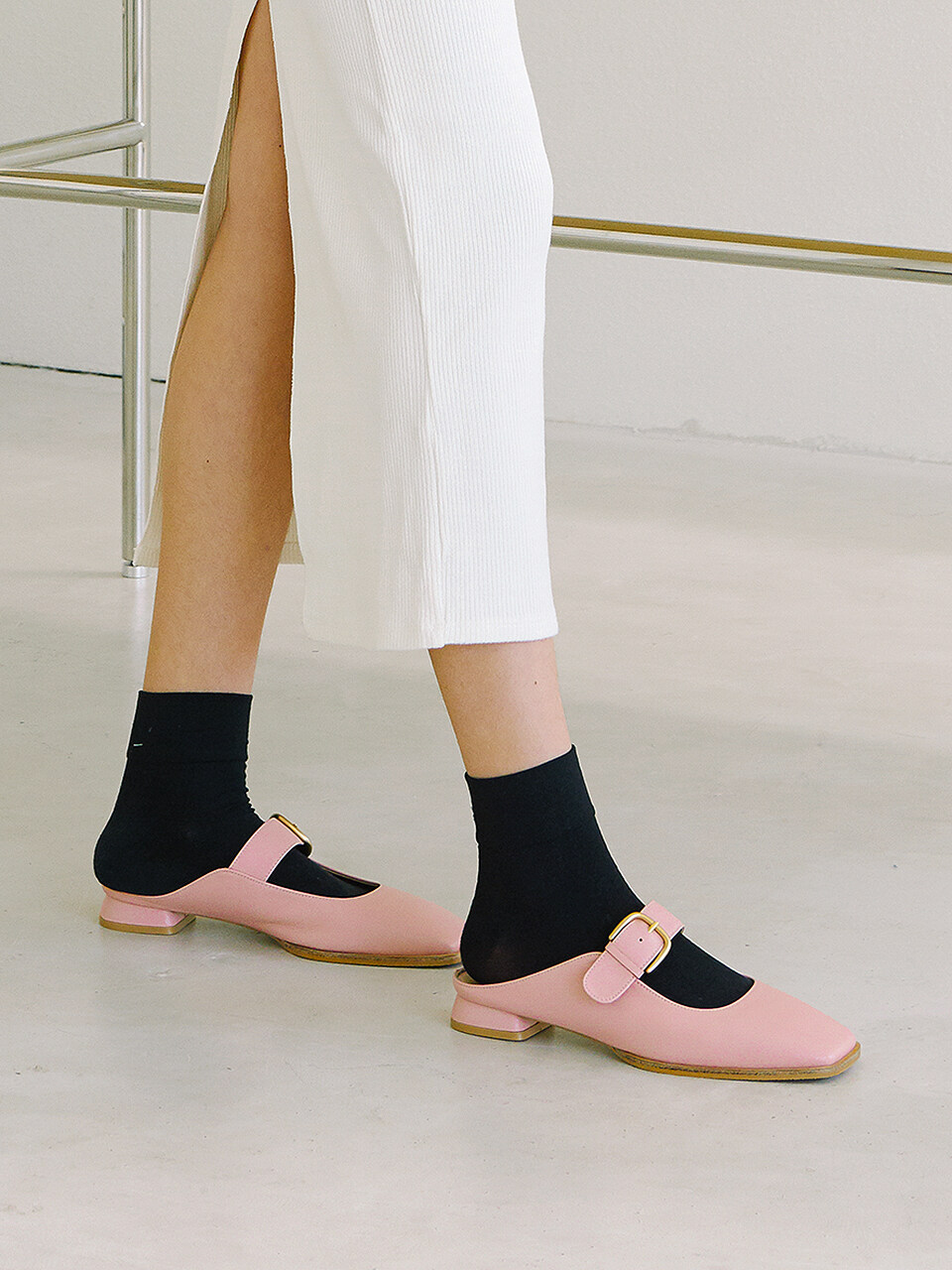 NONETHELESS Mary Jane Mule_Pink