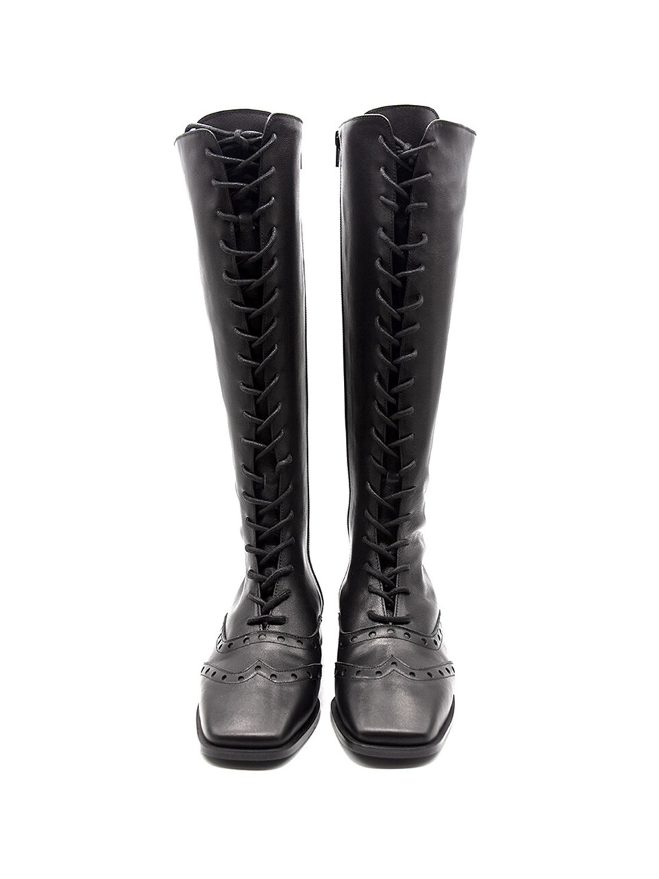 NONETHELESS Oxford Lace Boots - Black
