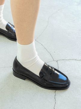NONETHELESS Penny Loafers_Black