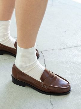 NONETHELESS Penny Loafers_Brown