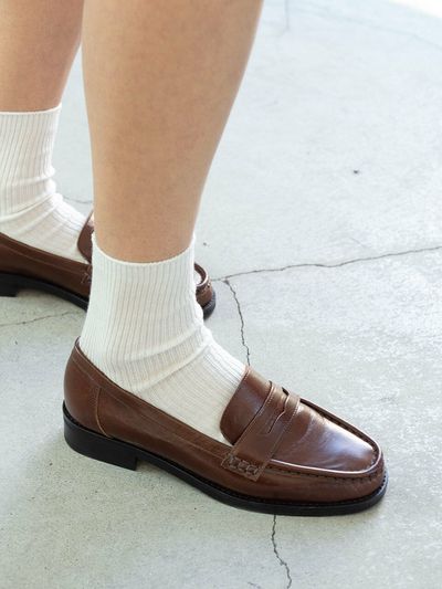 NONETHELESS Penny Loafers_Brown