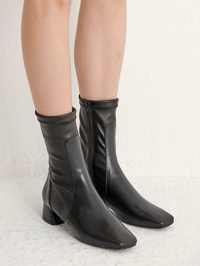 NONETHELESS Two Parts Ankle Boots - Black
