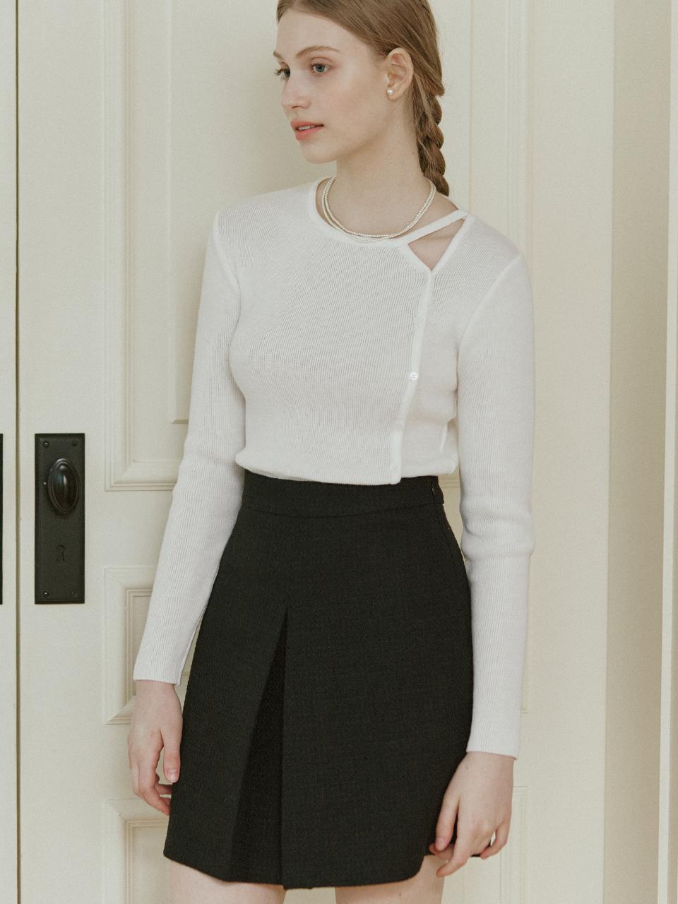NONLOCAL Anna Tweed Mini Skirt (Black)